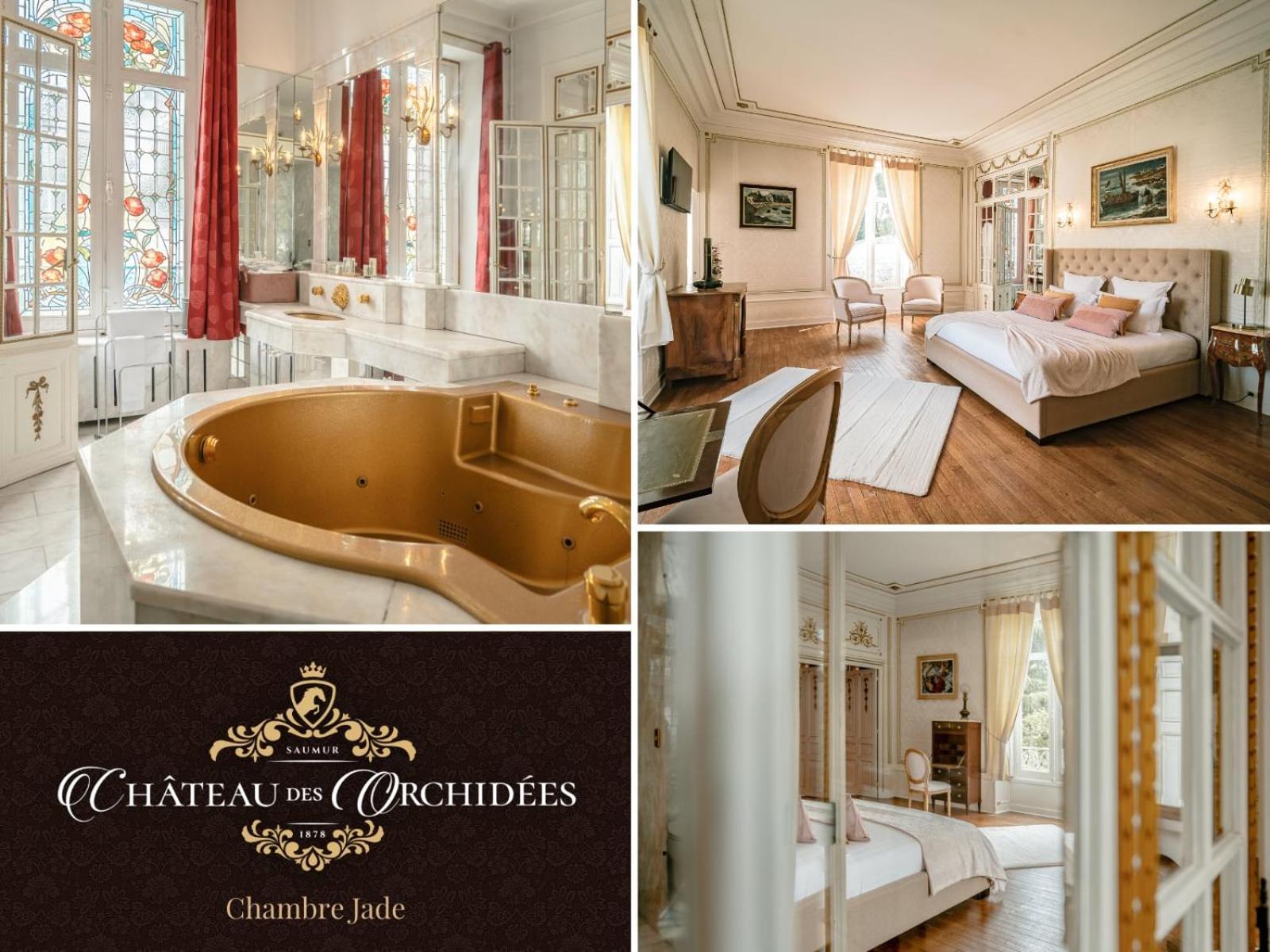 Chateau Des Orchidees En Val De Loire Сомюр Екстериор снимка